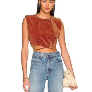 New Hansen + Gretel Sidecar Rust Crop Top/Tee – Sz M